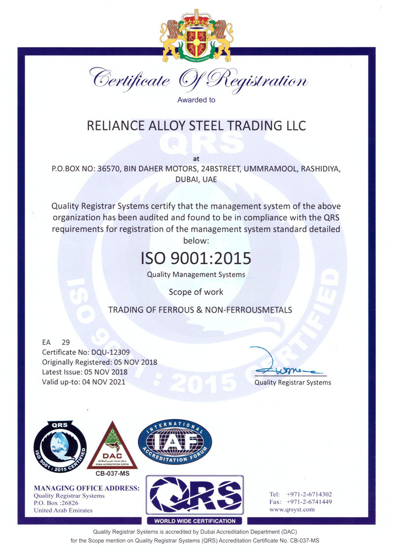 Reliance Alloy Steel Trading LLC